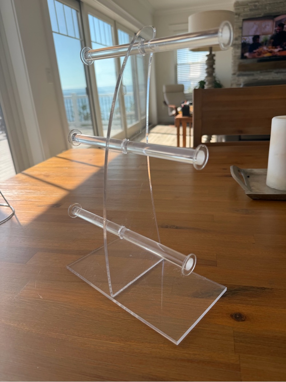 3 Tier Clear Acrylic Bracelet Jewelry Display